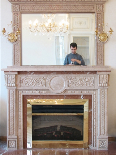 The Fire-place. Material: marble.